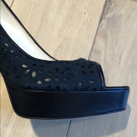 Escarpins Brian Atwood Wagner - Plateforme SkyHigh - Peep Toe Fuchsia - Taille EU 38 - Occasion Authentique